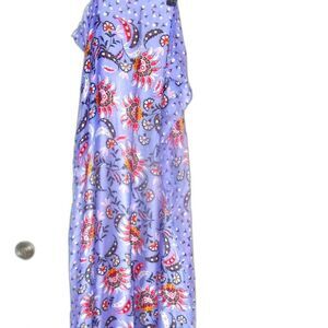 Vera Bradle Mural Garden Long Scarf 100% Rayon Purple Orange New